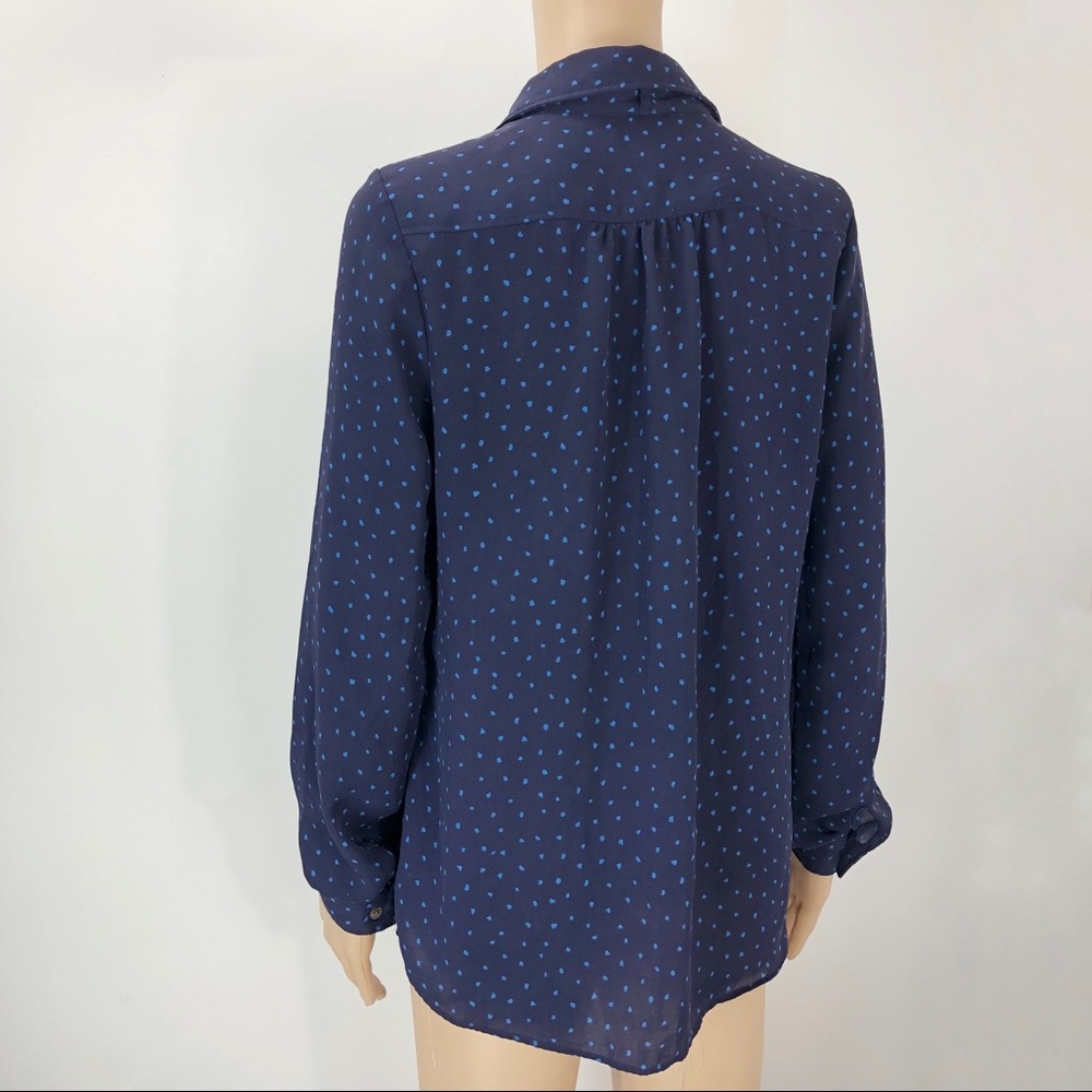 Lands end button down polo shirt blue size 6 (#27) - Picture 5 of 8